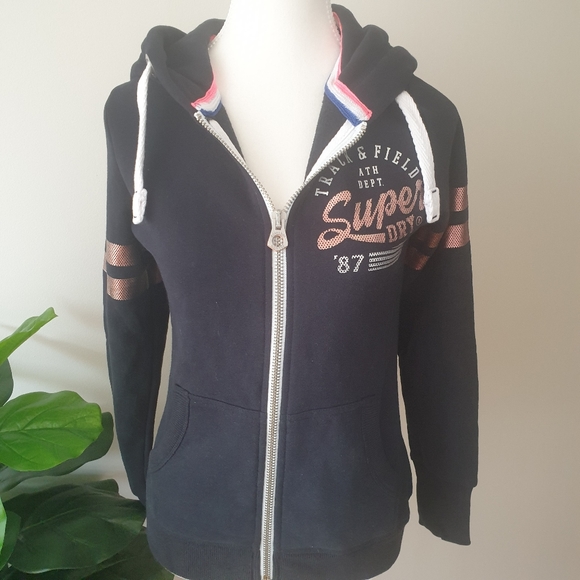 Superdry women’s black hoodie - Picture 5 of 10